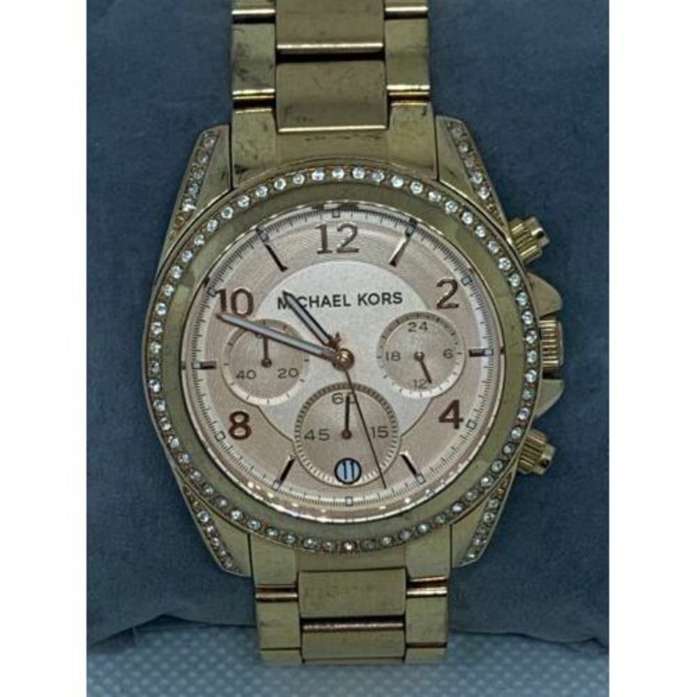 Michael Kors MK5263 Women's Watch Chronograph Rose Gold Dial Quartz Analog B703